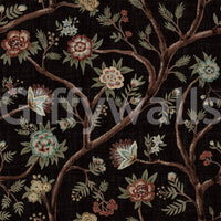Never Ending Tree Chintz Revival Dark Wall Mural