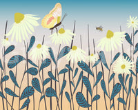 Sunny Day Daisy Garden Wall Mural Wall Mural