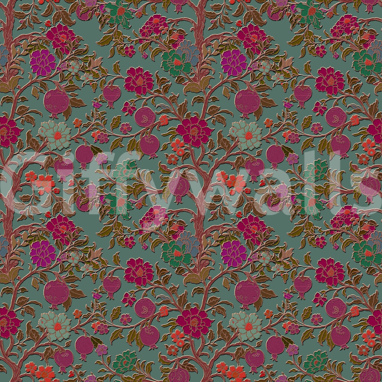 Midnight Garden Tree of Life Wall Decor Wallpaper⁠