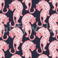 Midnight Rose Prowling Tiger Wallpaper Wallpaper⁠