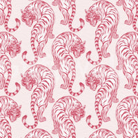 Chic Blush Tiger Motif Wallpaper Wallpaper⁠