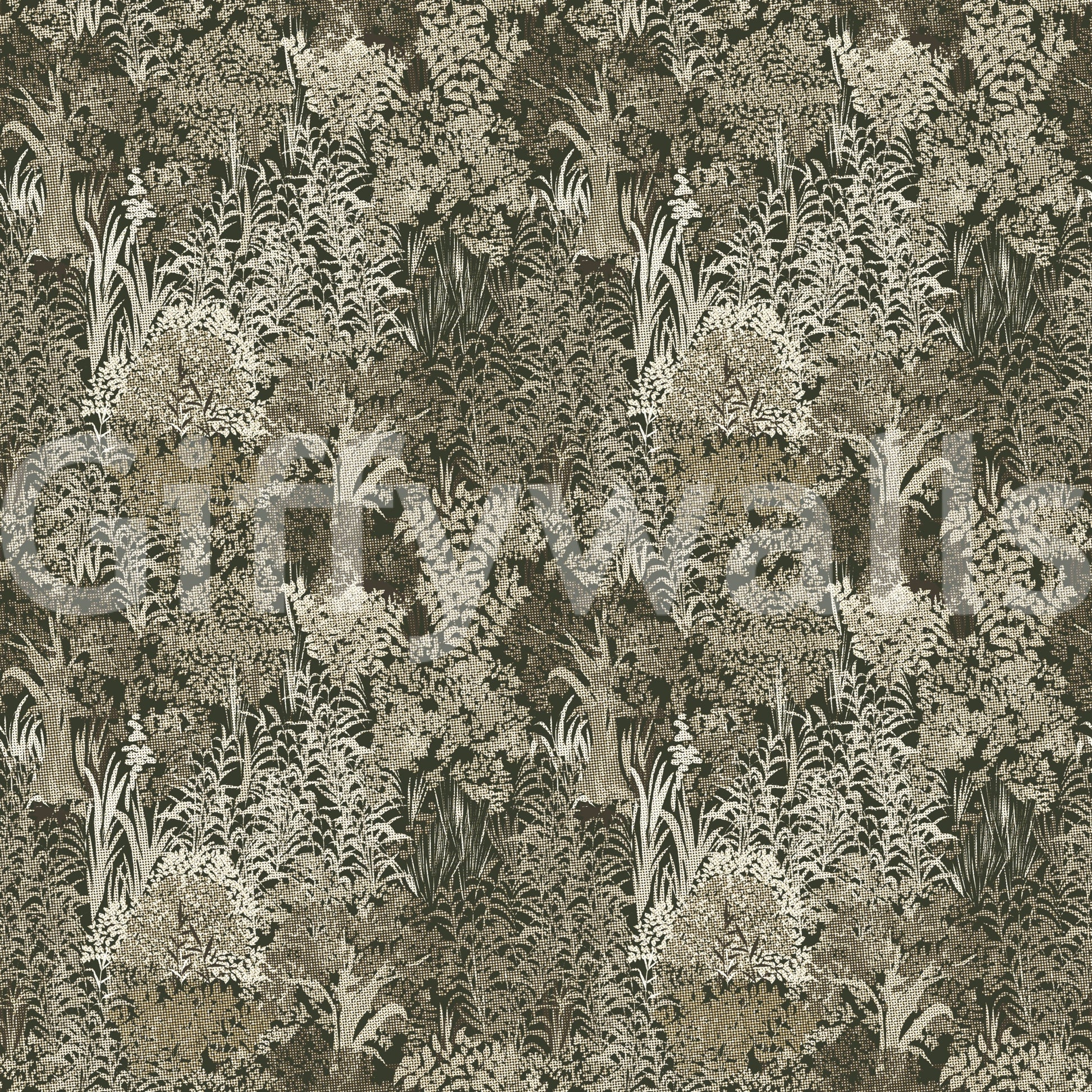 Pixelated Muted Lush Canopy Wallpaper⁠