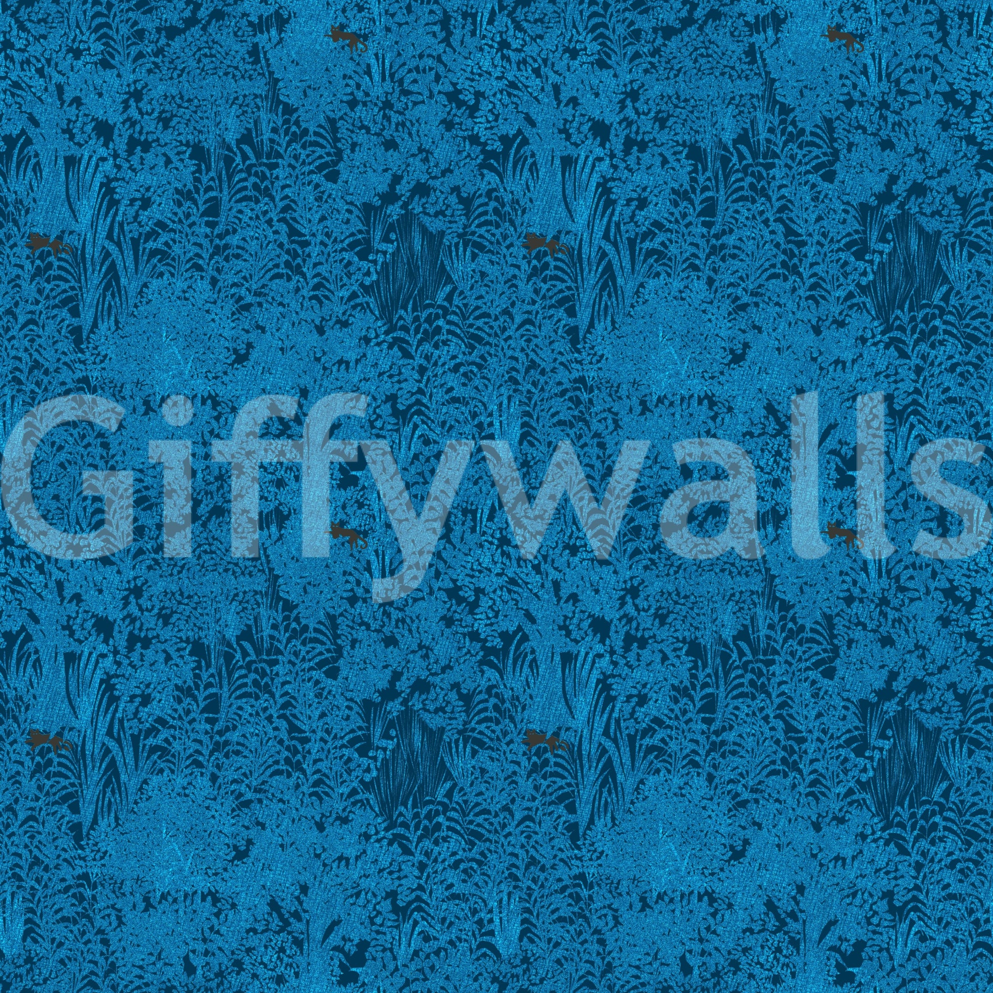 Midnight Blue Enchanted Forest Wallpaper⁠
