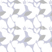 Nordic Blossom Soft Periwinkle Wallpaper Wallpaper⁠