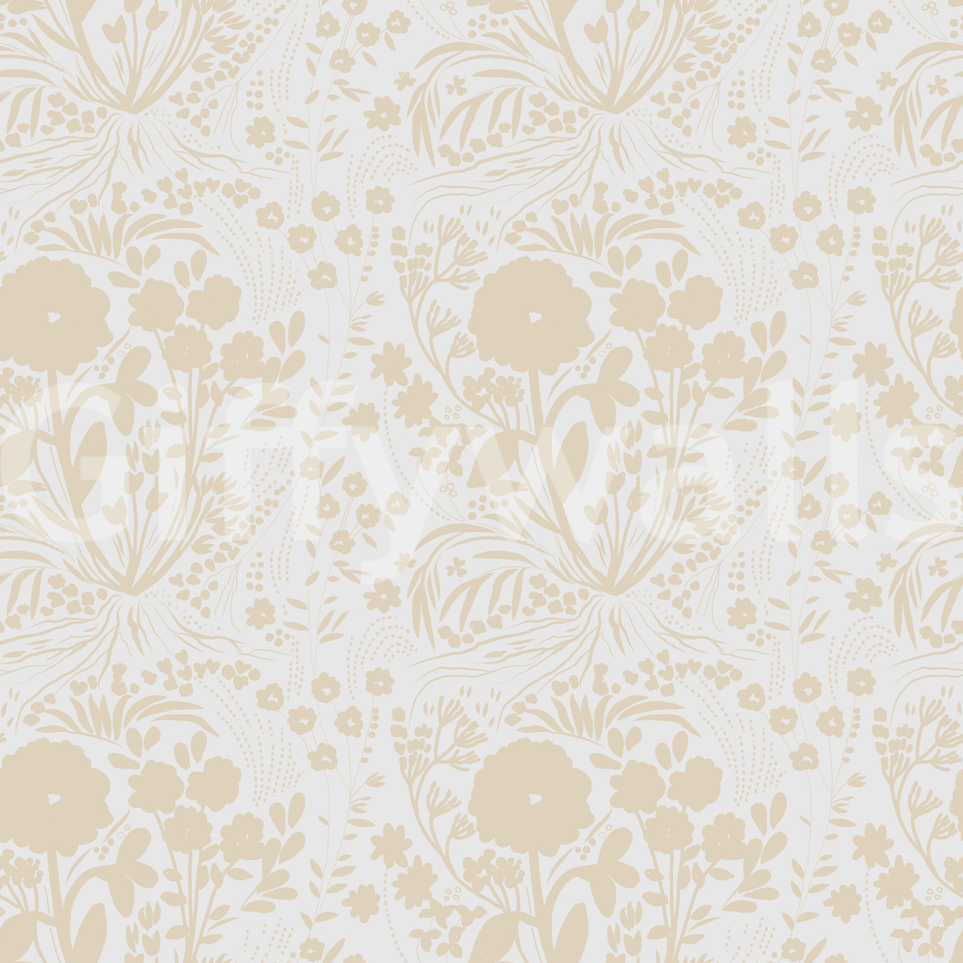 Whispering Meadows Vintage Botanical Wallpaper Wallpaper⁠