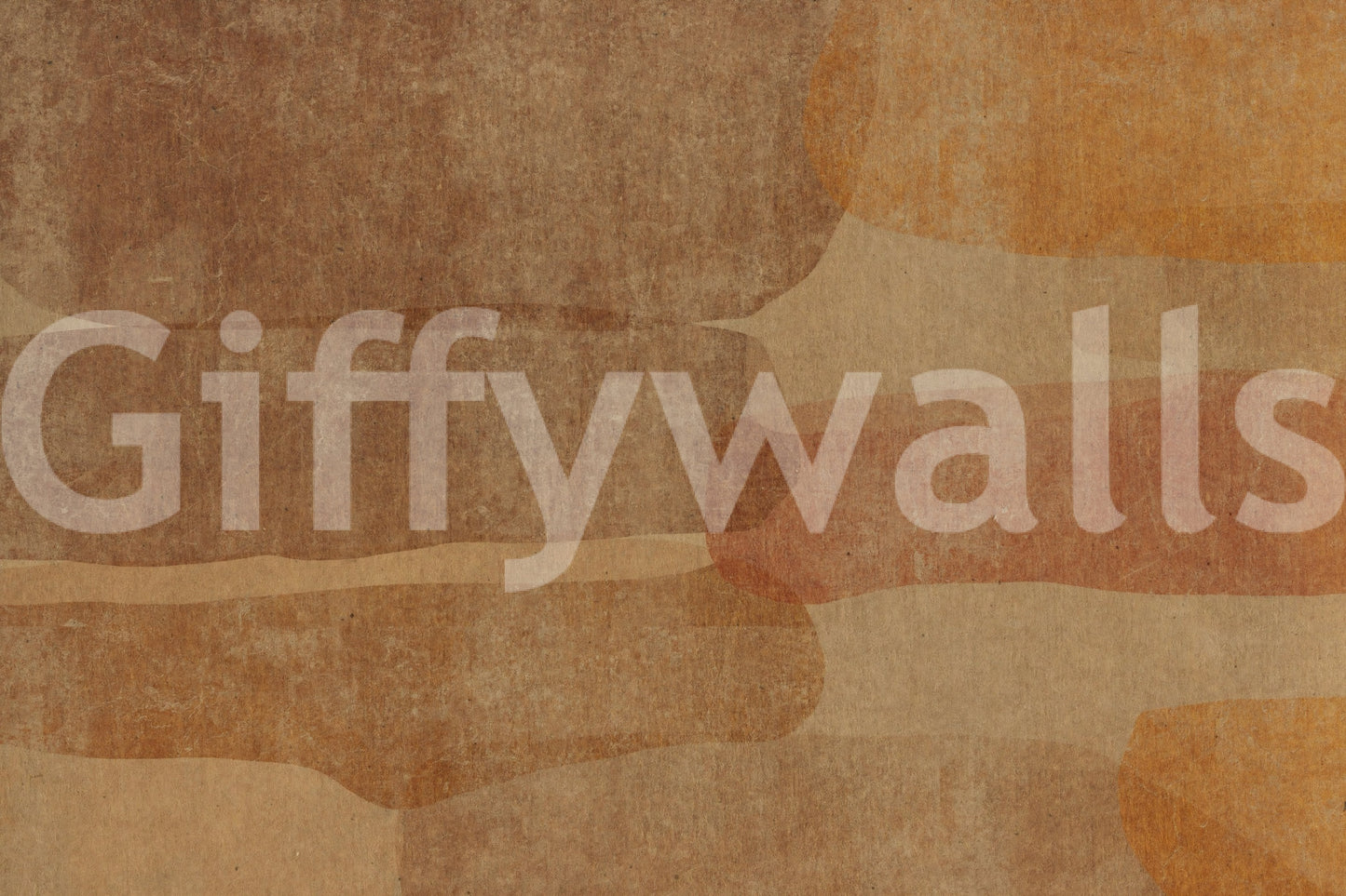 Earthy Terracotta Abstract Layered Wall Mural Wall Mural