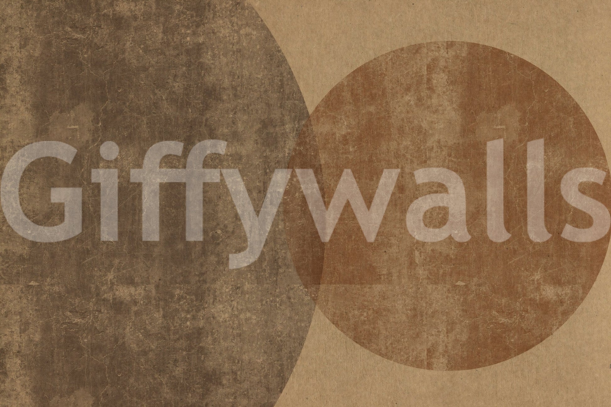 Earthy Geometrics Textured Circles Wall Mural Wall Mural