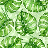 Monstera watercolor  in green Wallpaper⁠