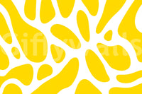 Sunlit Flow Abstract Yellow Shape Wallpaper Wall Mural