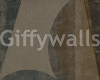 Mid-Century Textured Arcs Wall Mural