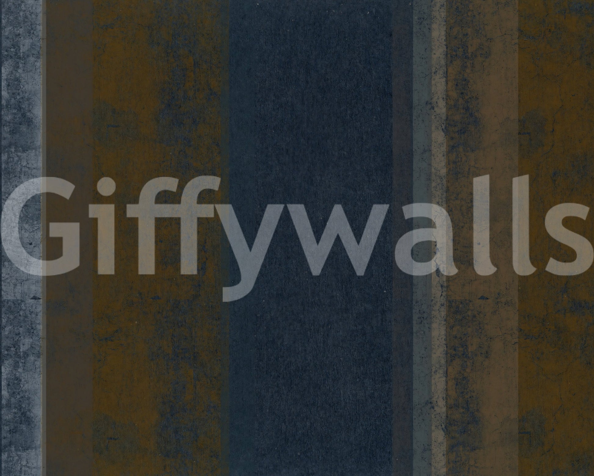 Moody Earth & Iron Textured Vertical Stripes Wall Mural
