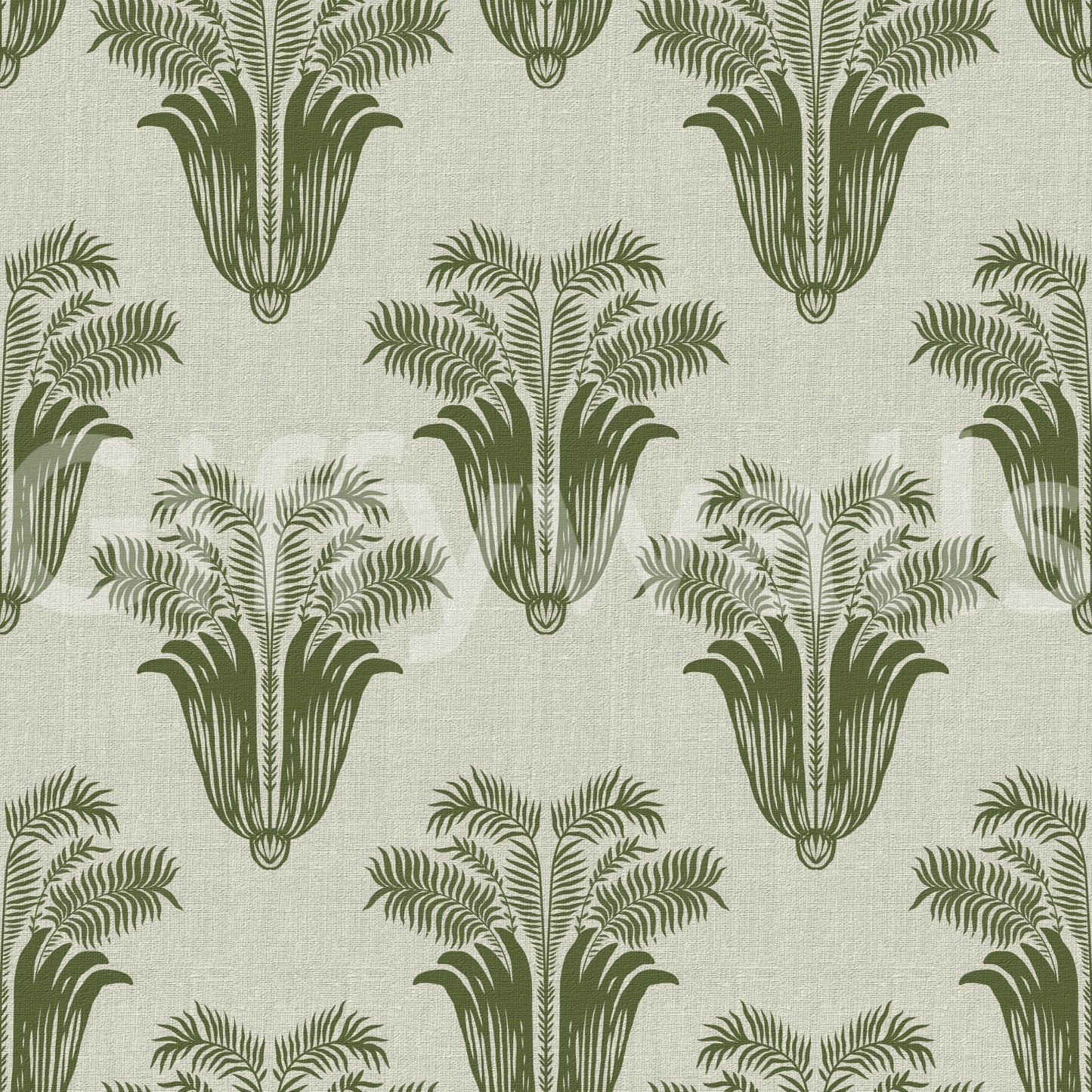 Mediterranean Sage Palm Leaf Wallpaper Wallpaper⁠