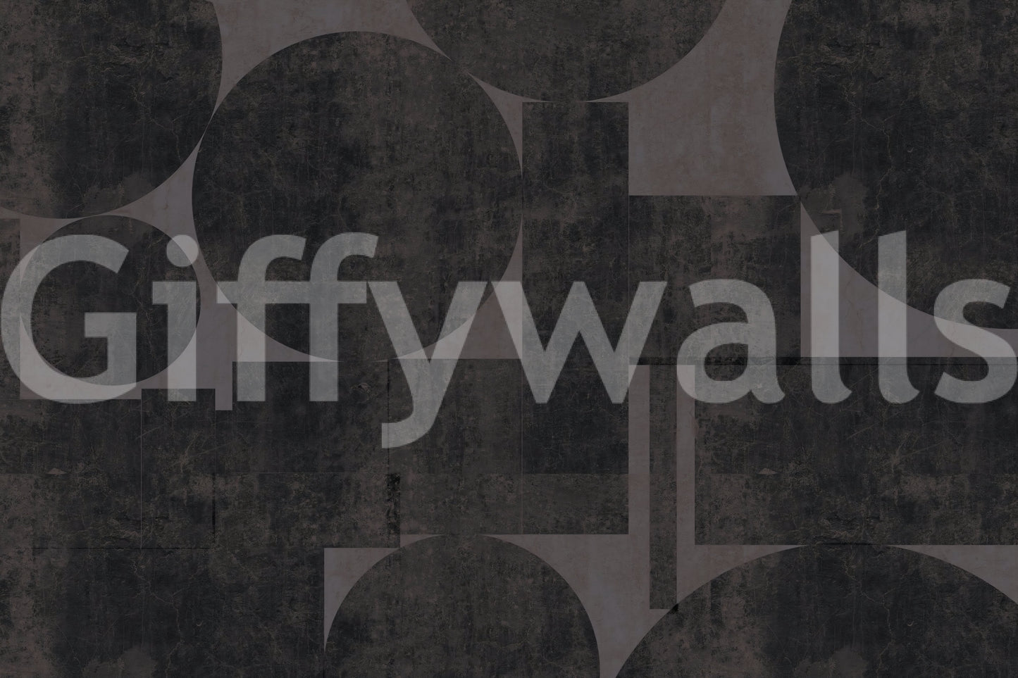 Industrial Charcoal Geometric Wall Mural Wall Mural