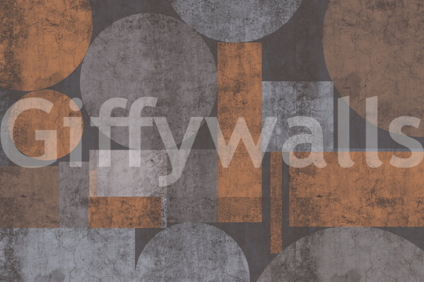 Brutalist Shapes Textured Abstract Wallpaper Wall Mural