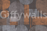 Brutalist Shapes Textured Abstract Wallpaper Wall Mural