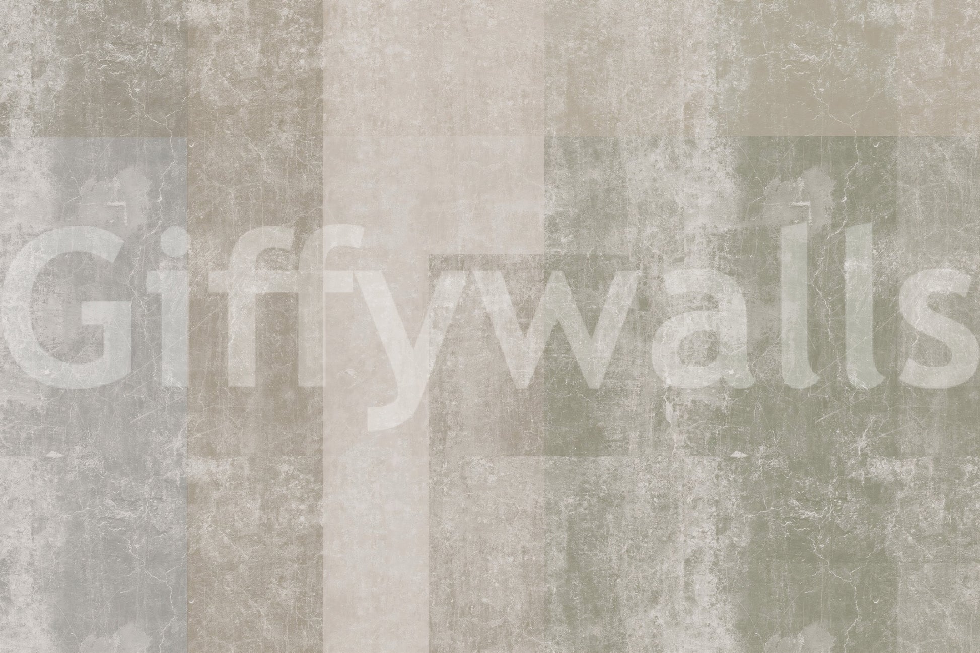 Muted Geometric Concrete Panels Wallpaper Wall Mural
