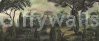 Misty Mediterranean Forest Wall Mural