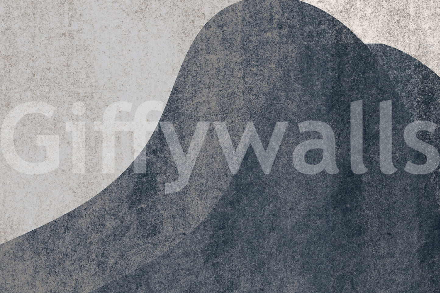 Slate and Stone Textured Abstract Waves Wallpaper Wall Mural