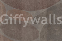 Earthy Abstract Stone Shapes Textured Wallpaper Wall Mural
