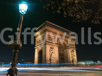 Parisian Night at Arc de Triomphe Wall Mural