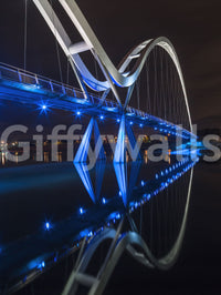 Stockton Infinity Bridge Nocturnal Glow Wall Mural