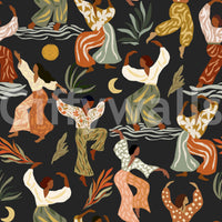 Bohemian Rhythms and Celestial Dance Wallpaper⁠