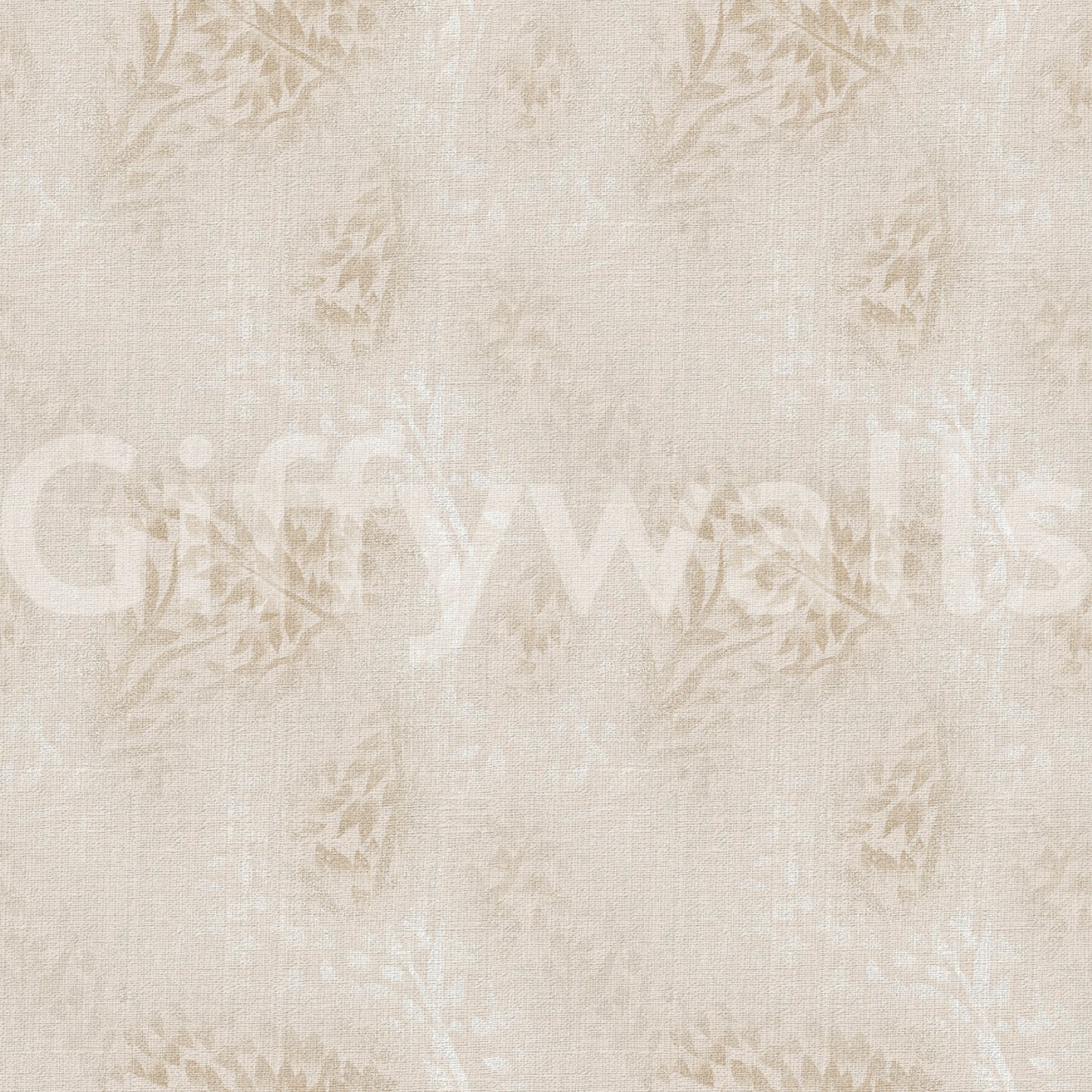 Delicate Linen Botanical Foliage Wallpaper⁠