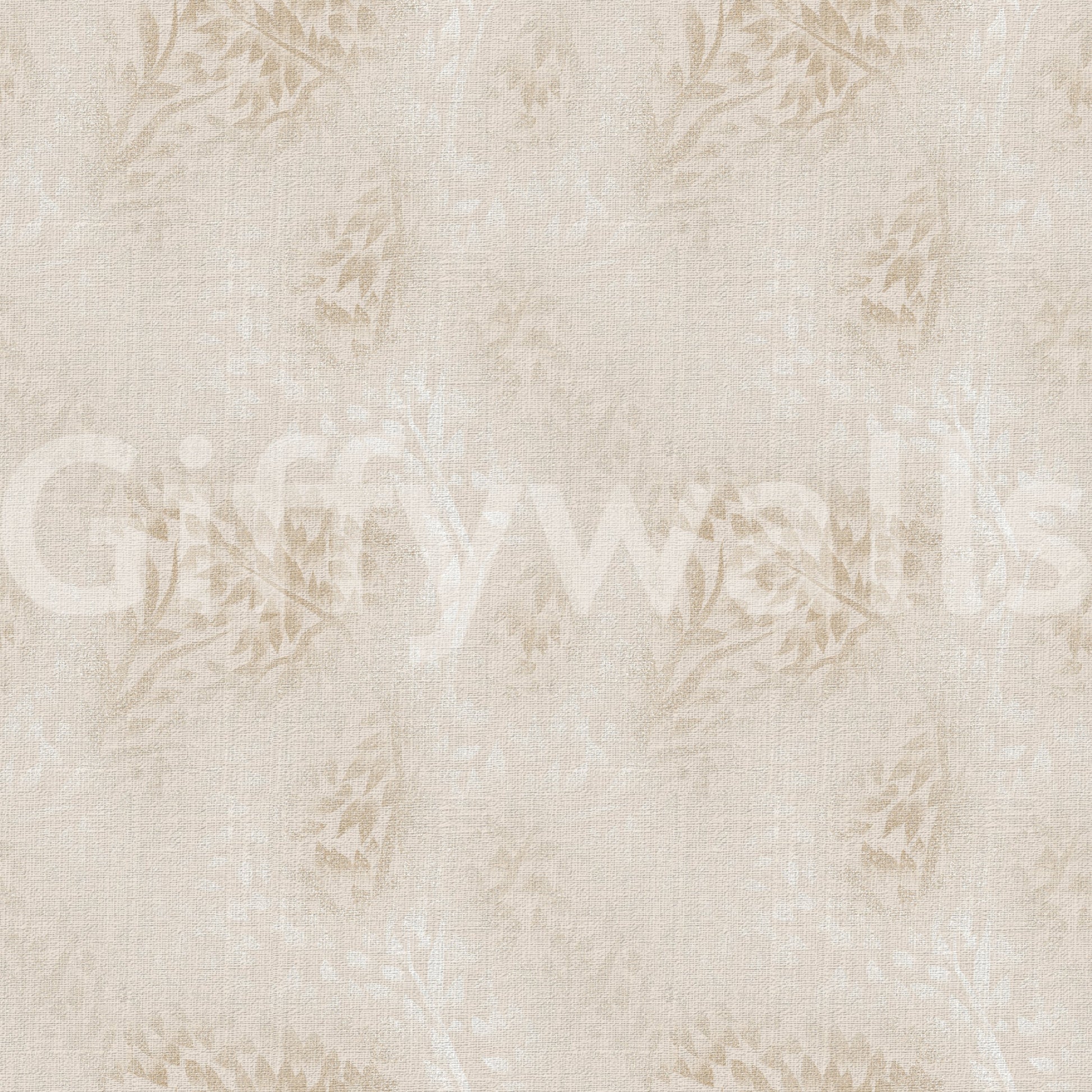 Delicate Linen Botanical Foliage Wallpaper⁠