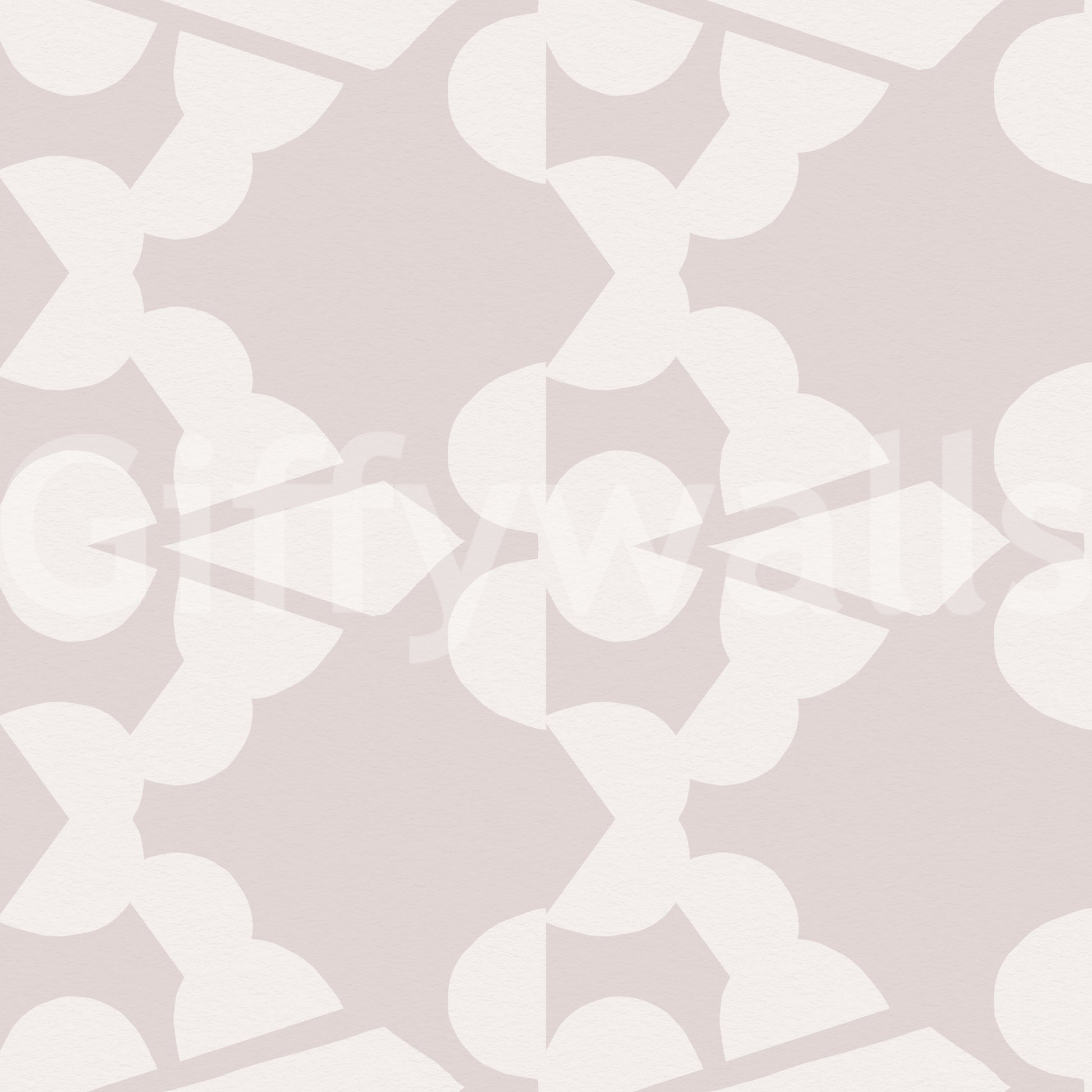 Abstract Organic Geometry in Warm Alabaster Wallpaper⁠
