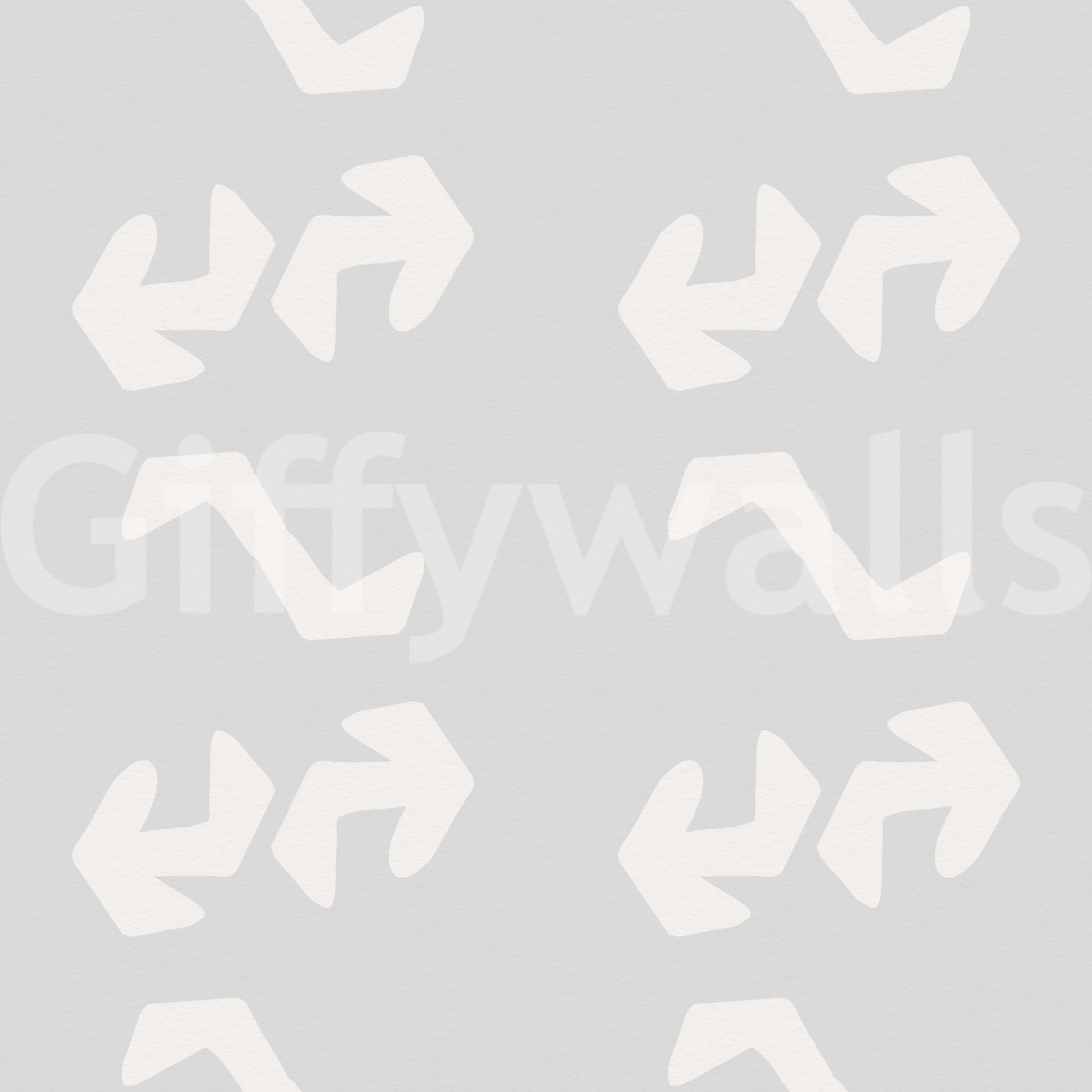 Playful Primitive Shapes on Soft Slate Wallpaper⁠