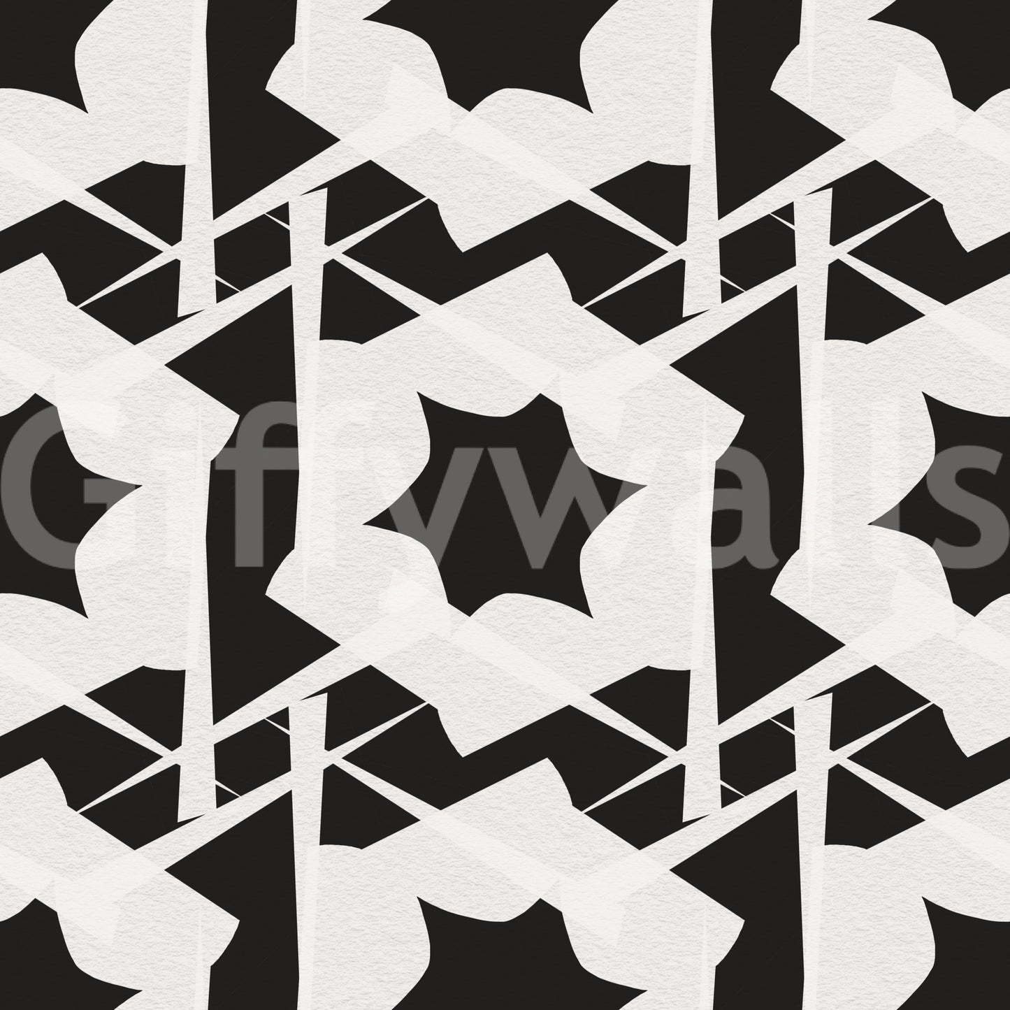 Interlocking Monochromatic Geometry Wallpaper⁠