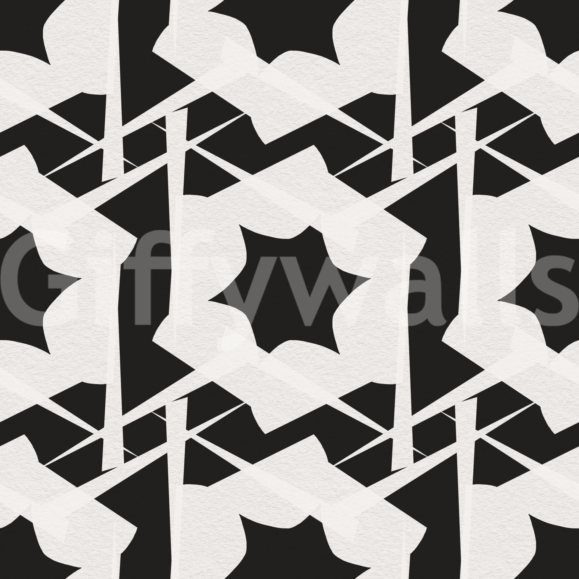 Interlocking Monochromatic Geometry Wallpaper⁠