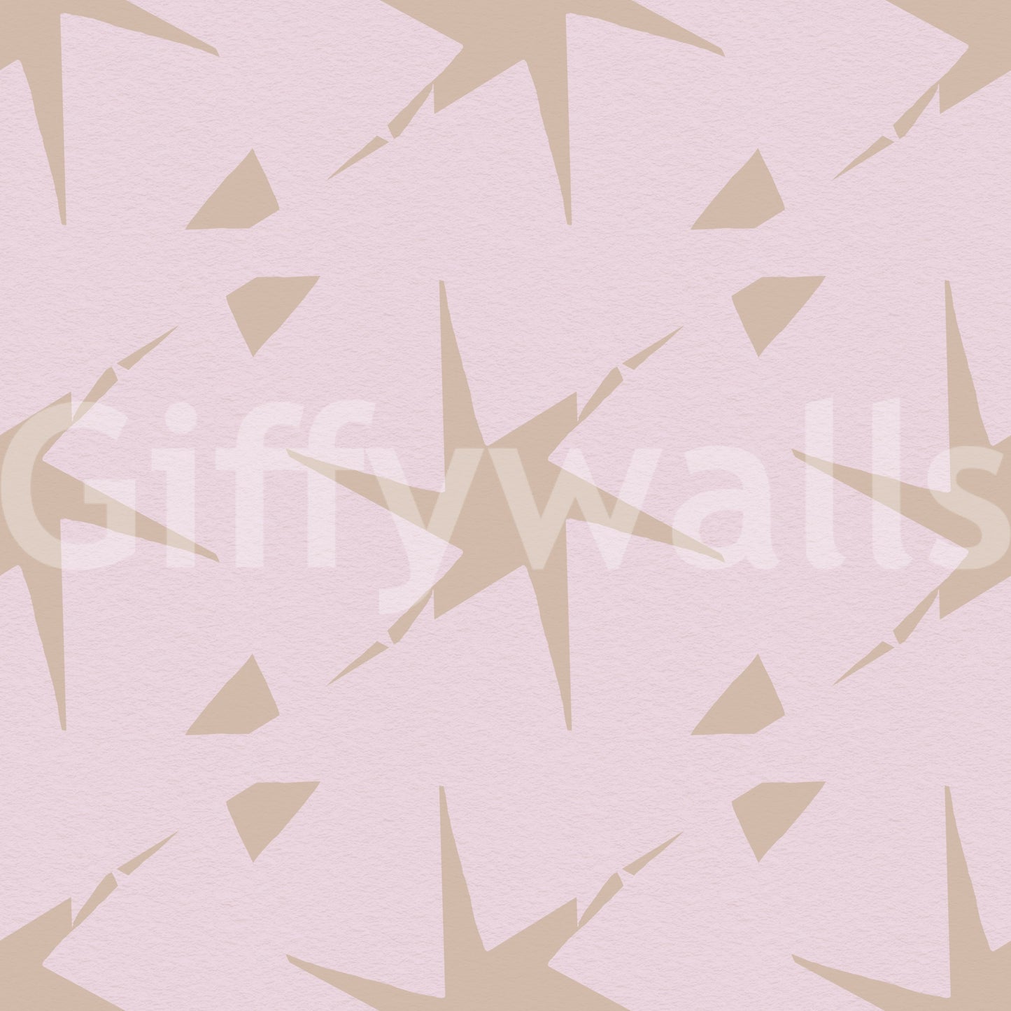 Retro Starburst Pale Pink Geometric Wallpaper⁠