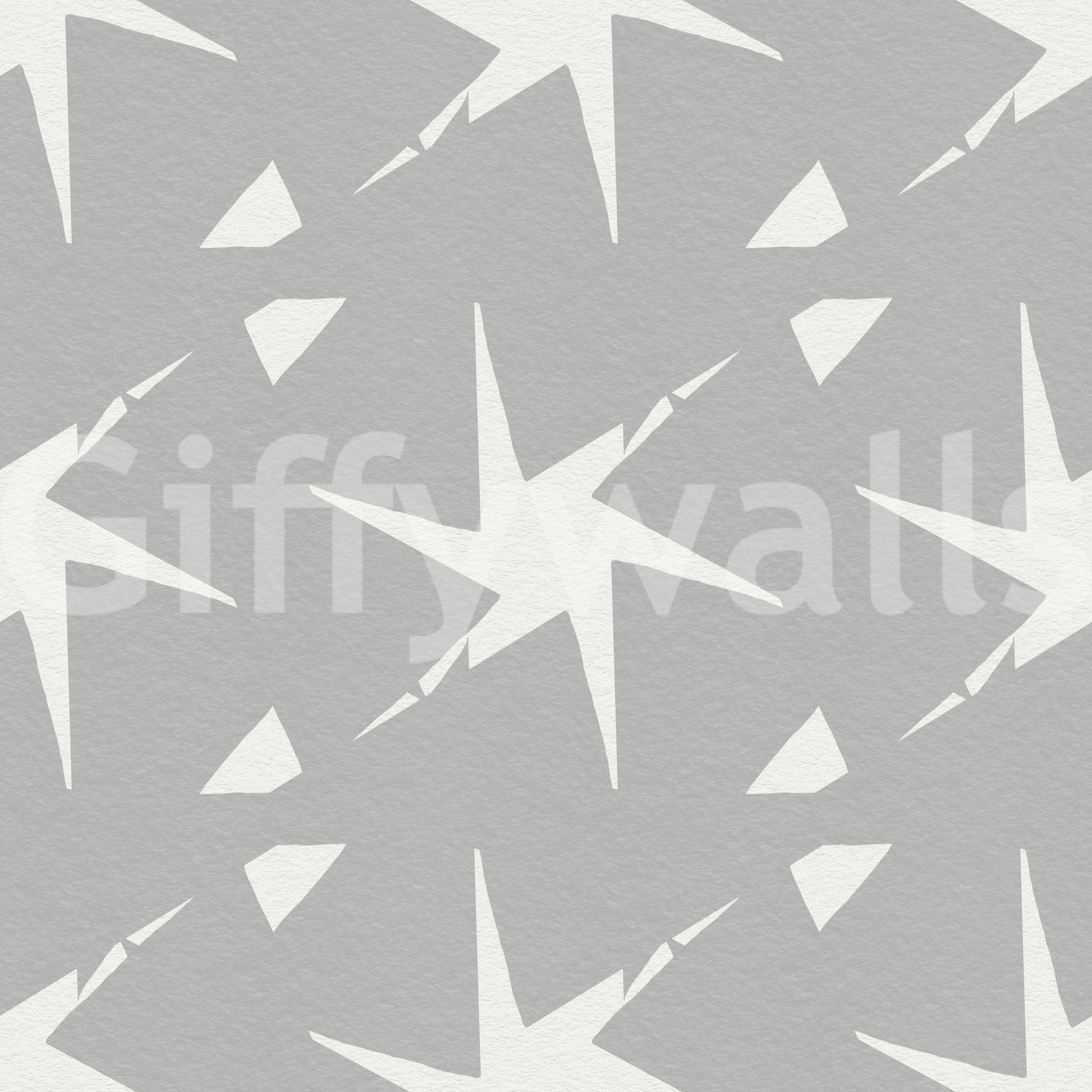 Textured Starburst Geometric Motif Wallpaper⁠