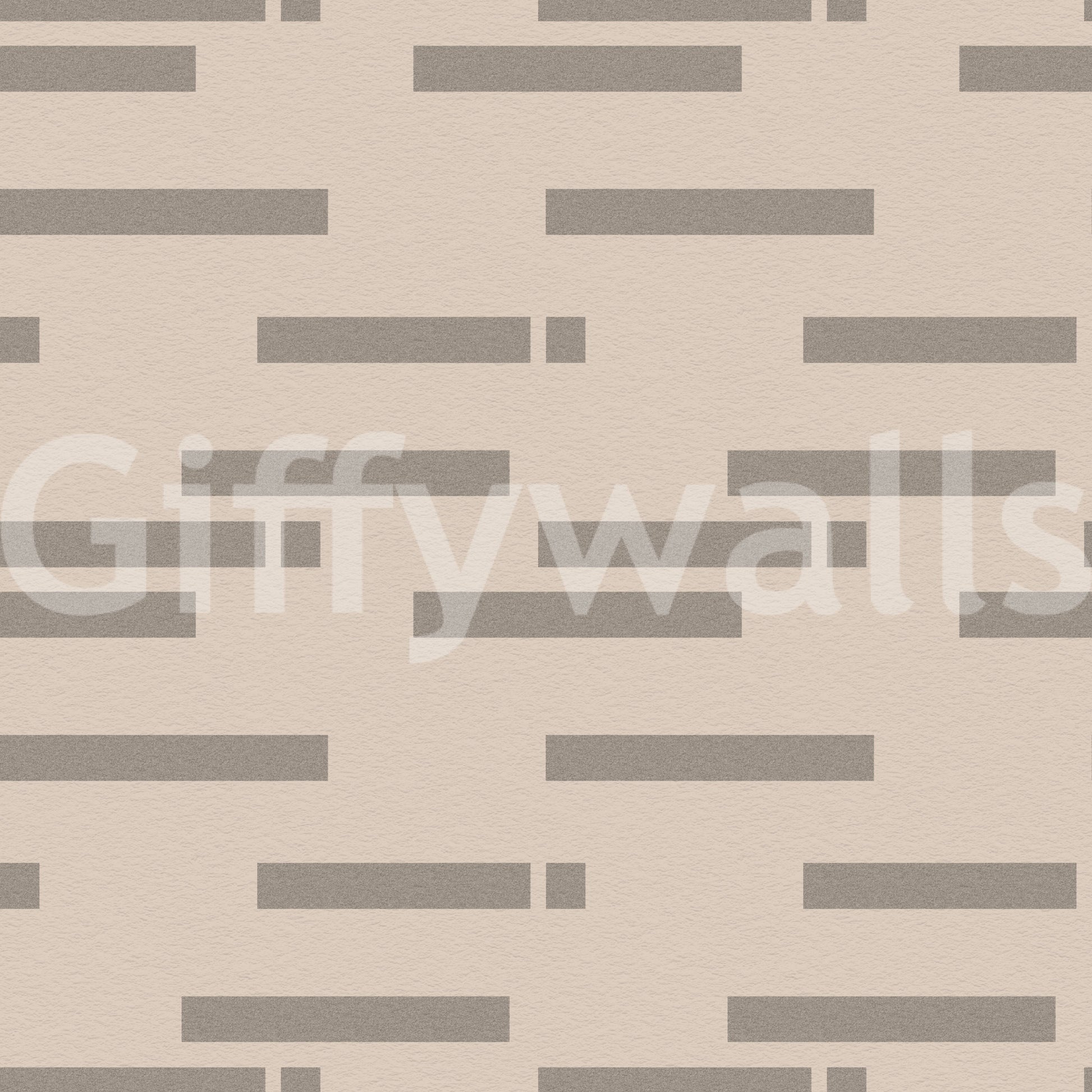 Minimalist Linear Rhythm in Taupe and Slate Wallpaper⁠