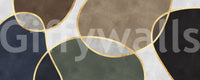 Mid Century Modern Organic Circles Wall Mural