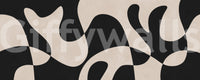 Minimalist Biomorphic Fluidity Wall Mural