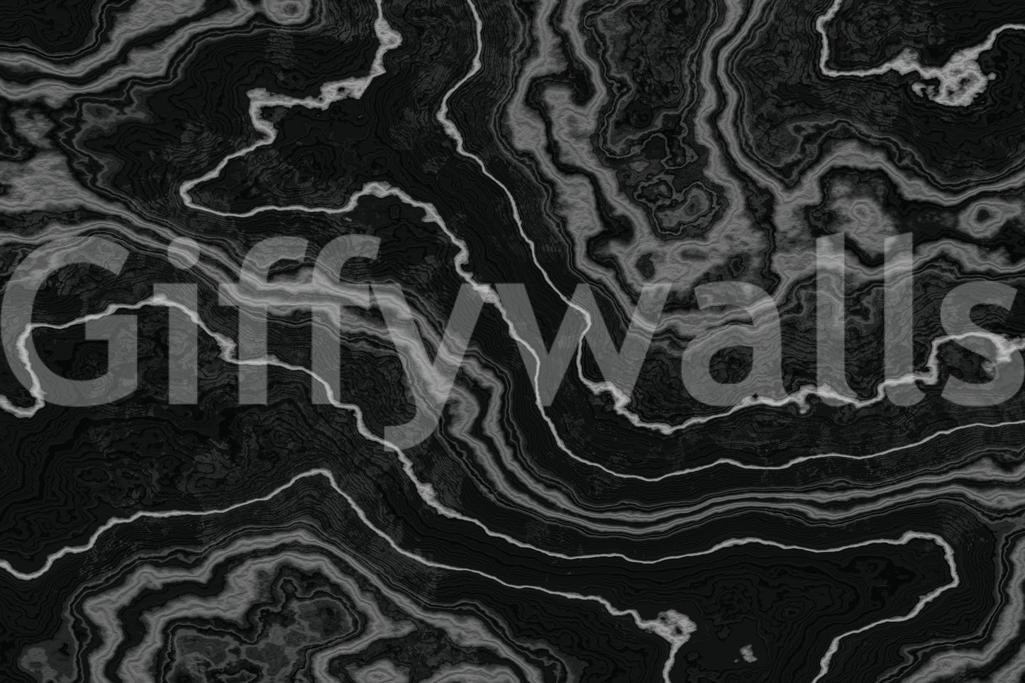 Midnight Agate Layered Stone Pattern Wall Mural