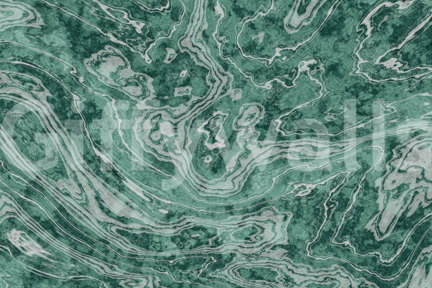 Fluid Earthy Sage and Forest Waves Wall Mural