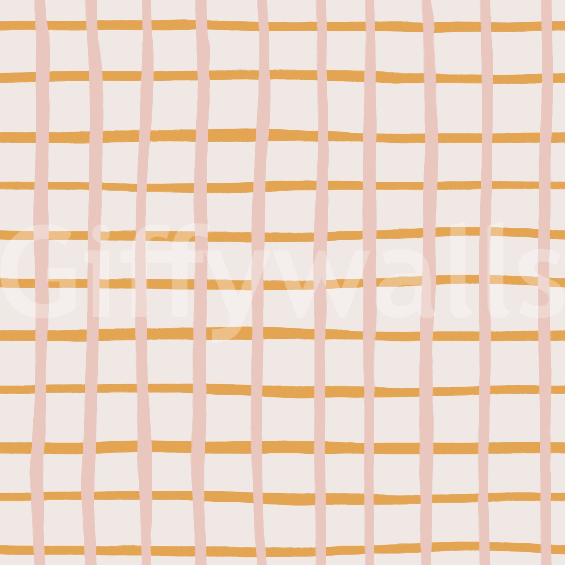 Pastel Abstract Sketch Geometric Checks Wallpaper⁠