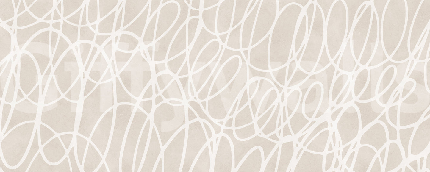 Abstract Swirl Line Art Wall Mural
