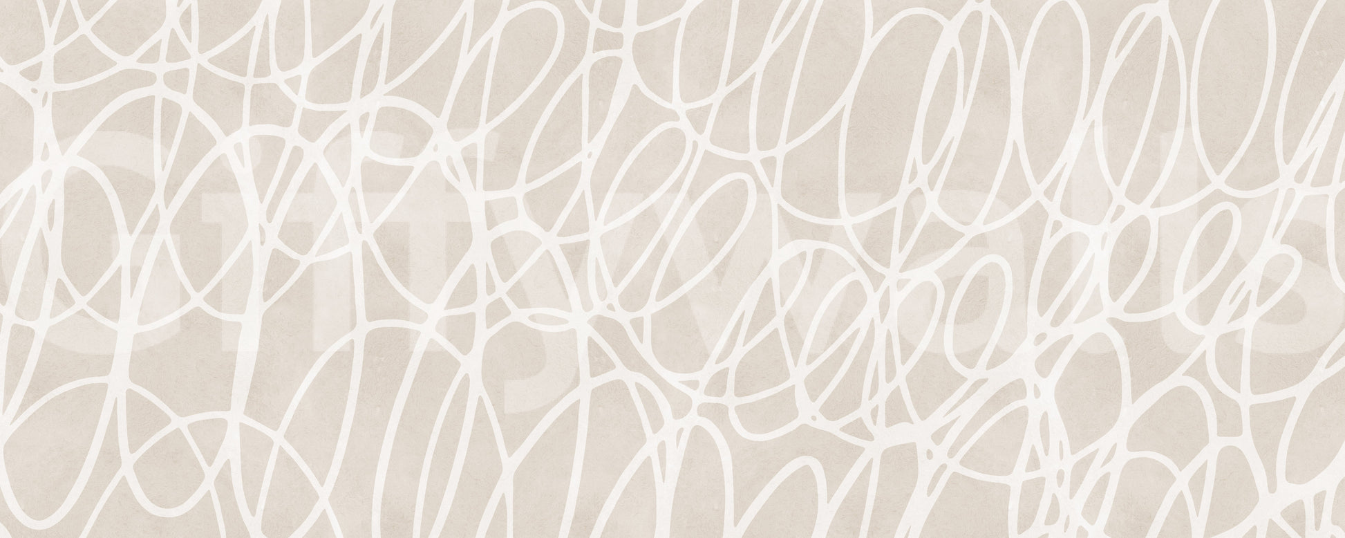 Abstract Swirl Line Art Wall Mural