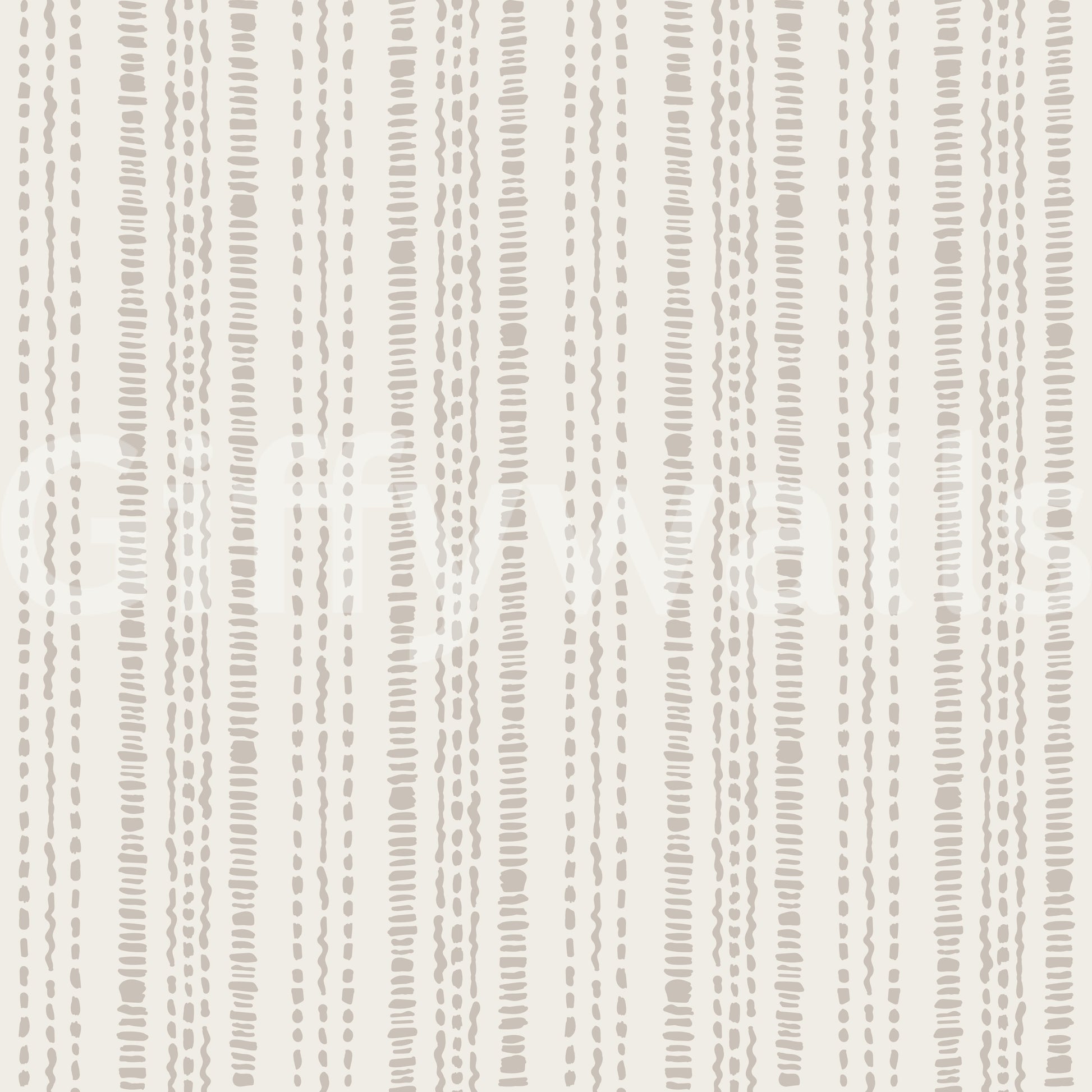 Stitched Neutral Stripe Pattern Wallpaper⁠