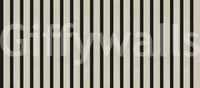 Listras verticais minimalistas em preto e bege Wall Mural