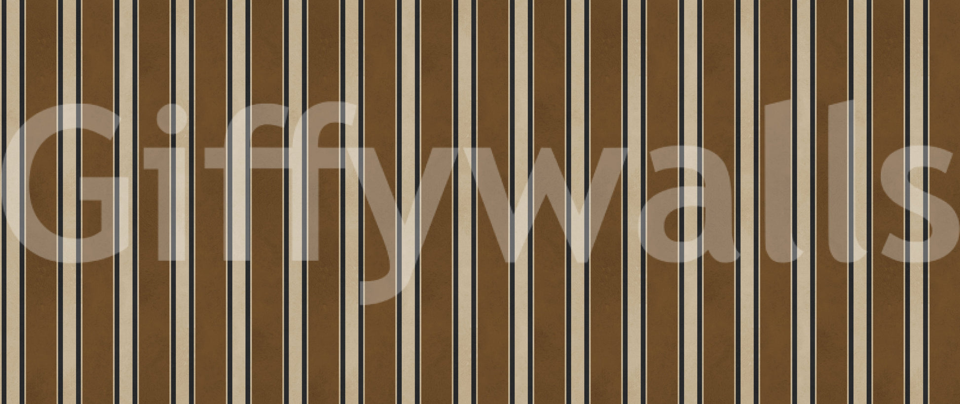 Classic Earth Tone Vertical Stripe Wall Mural