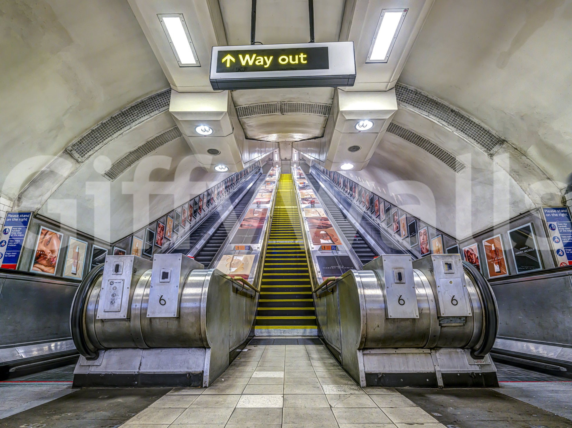 Metropolitan Underground Transit Wall Mural