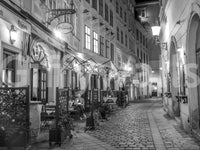 Historic European Restaurant Street Wall Mural