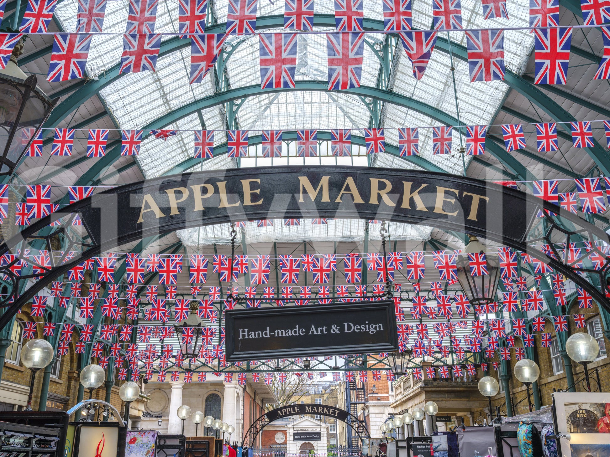 Covent Garden Union Jack Celebration Wall Mural