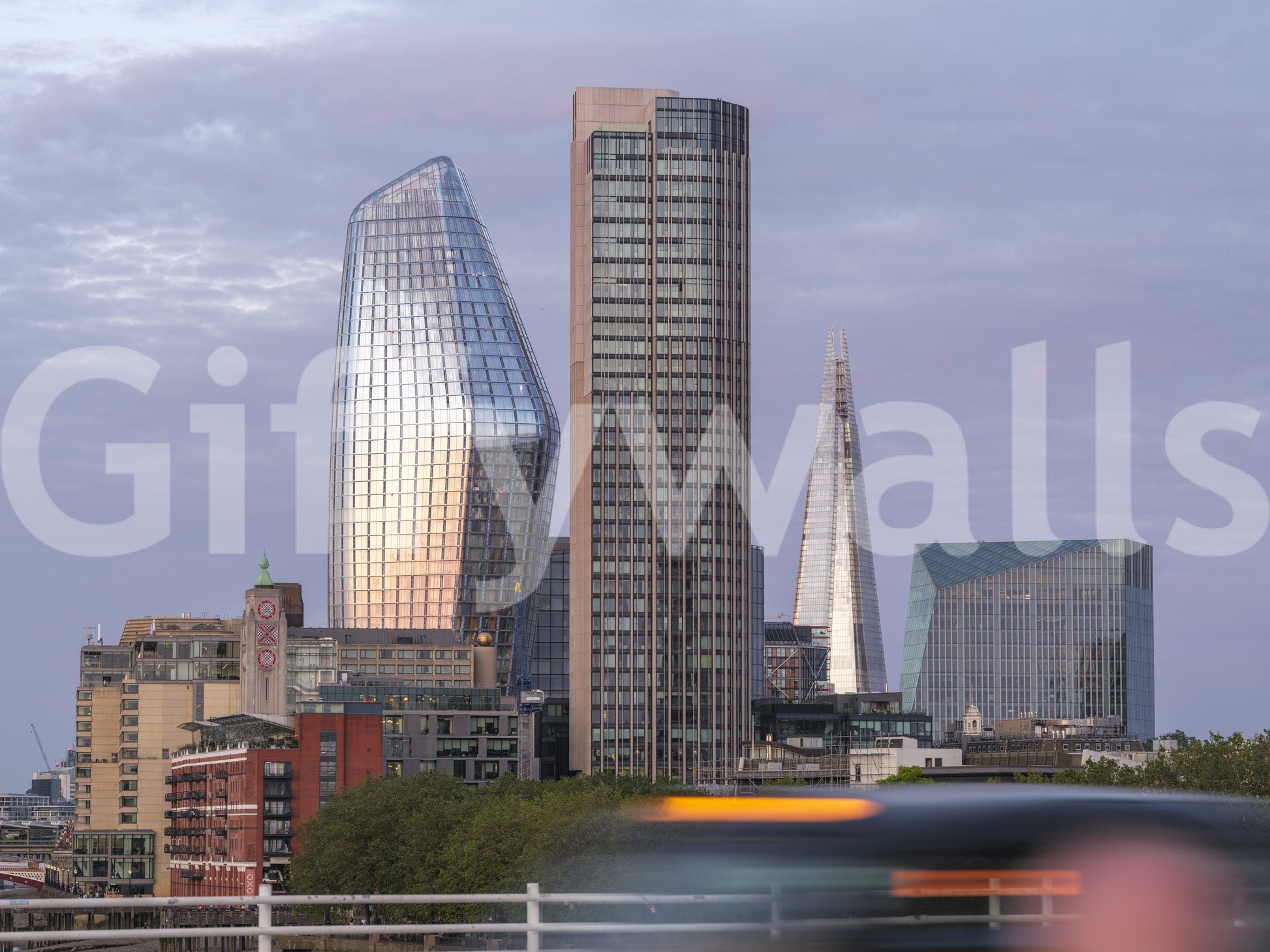London Metropolitan Skyline Vista Wall Mural