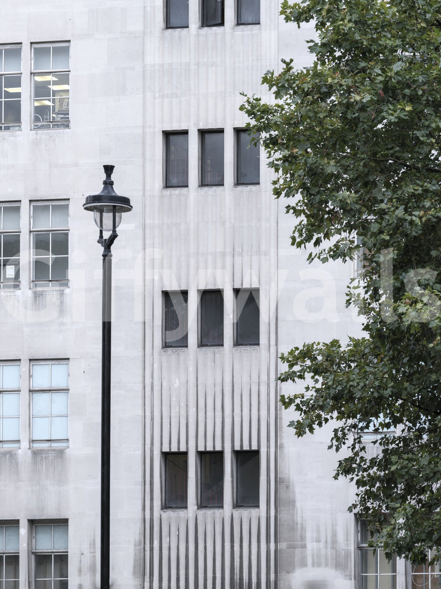 Urban Facade Geometry Wall Mural
